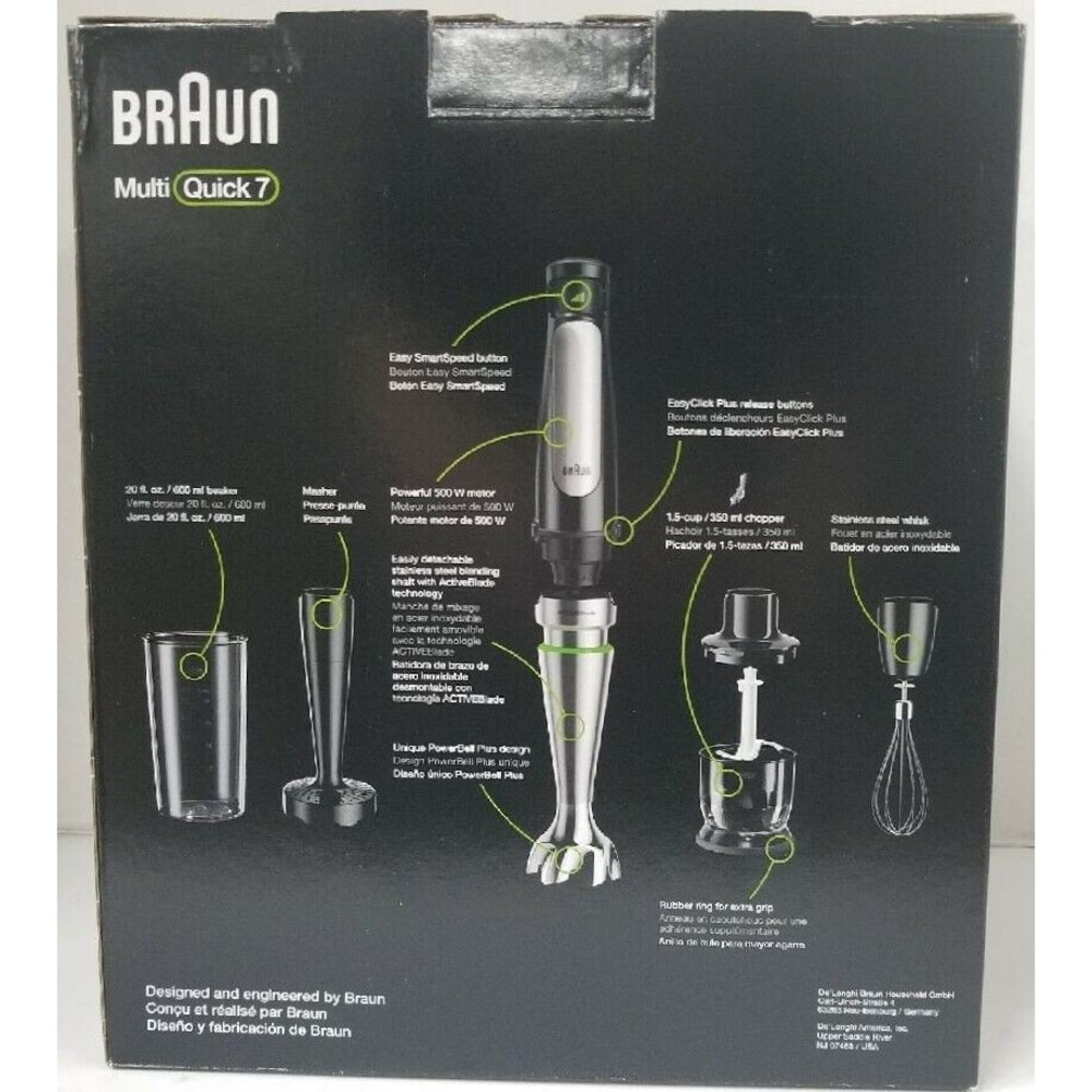 Braun MQ7027 500W 4-in-1 Immersion Hand Blender New! - Picture 6 of 6